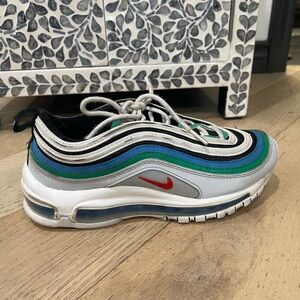 Nike Air Max 97 Blue Green Red Sneakers